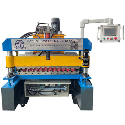 “850 Type Roof Sheet Making Machine 0.3-0.8mm Customized Corrugated Roof Panel Roll Forming Machine for Chile”