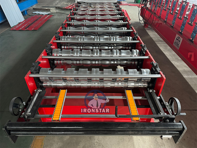 “828 Glazed Tile Roll Forming Machine Water Ripple Roll Forming Machine Step Tile Roll Forming Machine Roofing Tile Production Line Equipment for Bolivia Roof Tile Factory”