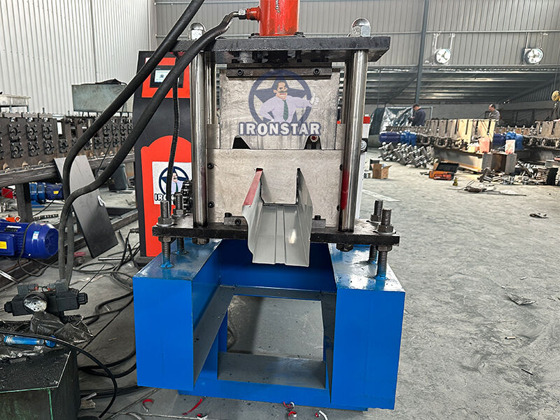 “Azerbaijan Standard Automatic Water Gutter Roll Forming Machine, Galvanized Steel Rain Gutter Making Machine, Durable Drainage Gutter Profile Roll Former with Stable Performance”